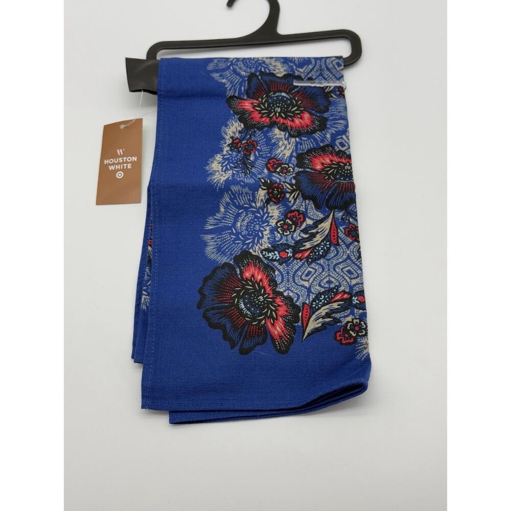 Houston White Blue Scarf